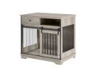 Sliding door dog crate with drawers. 35.43'' W x 23.62'' D x 33.46'' H