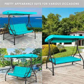 3-Seat Swing Chairs , Convertible Swing Hammock Bed (Color: as picture)